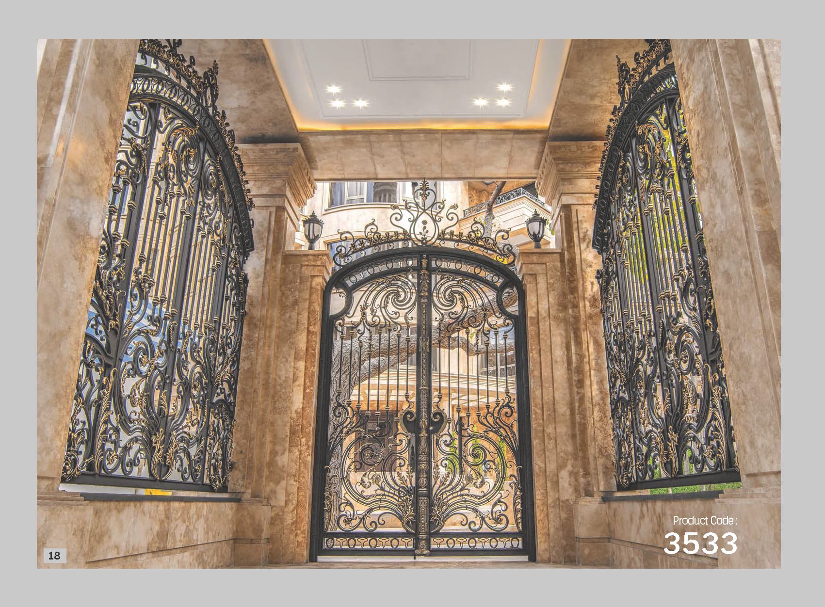 Poarta de gard cu usi duble