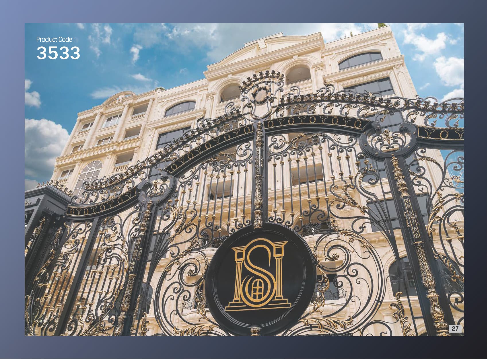 Poarta de gard cu tepuse